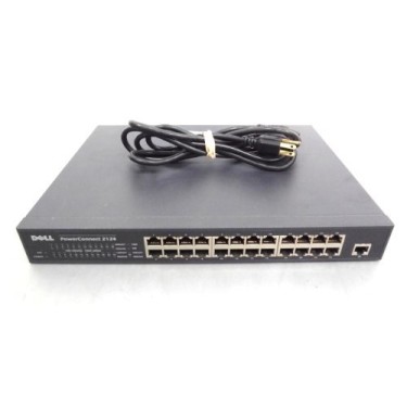 Dell 2124 PowerConnect 24-Port 10/100/1000 Ethernet Switch with One Uplink Port