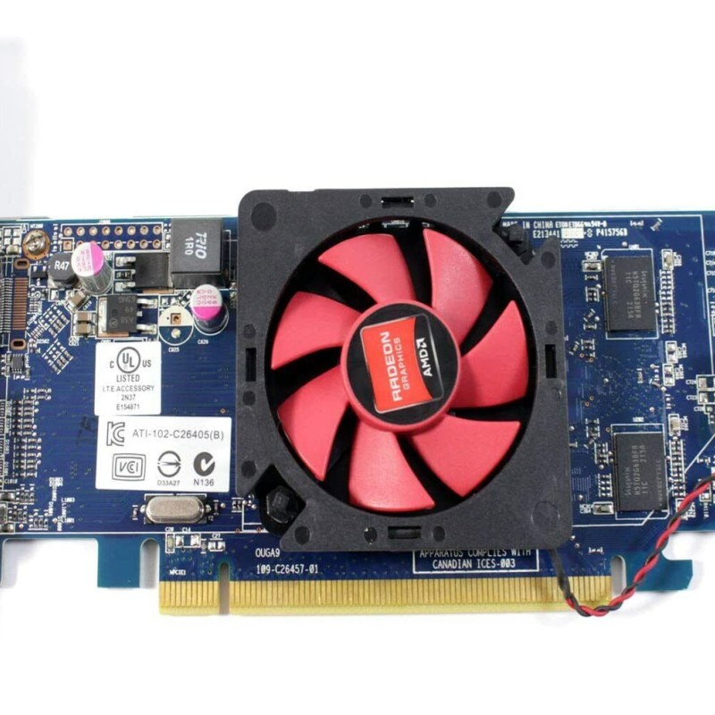 Dell 2C7NH Video Card nVidia Radeon HD6450.1GB GDDR3 PCI-E 2.1 x16 DisplayPort