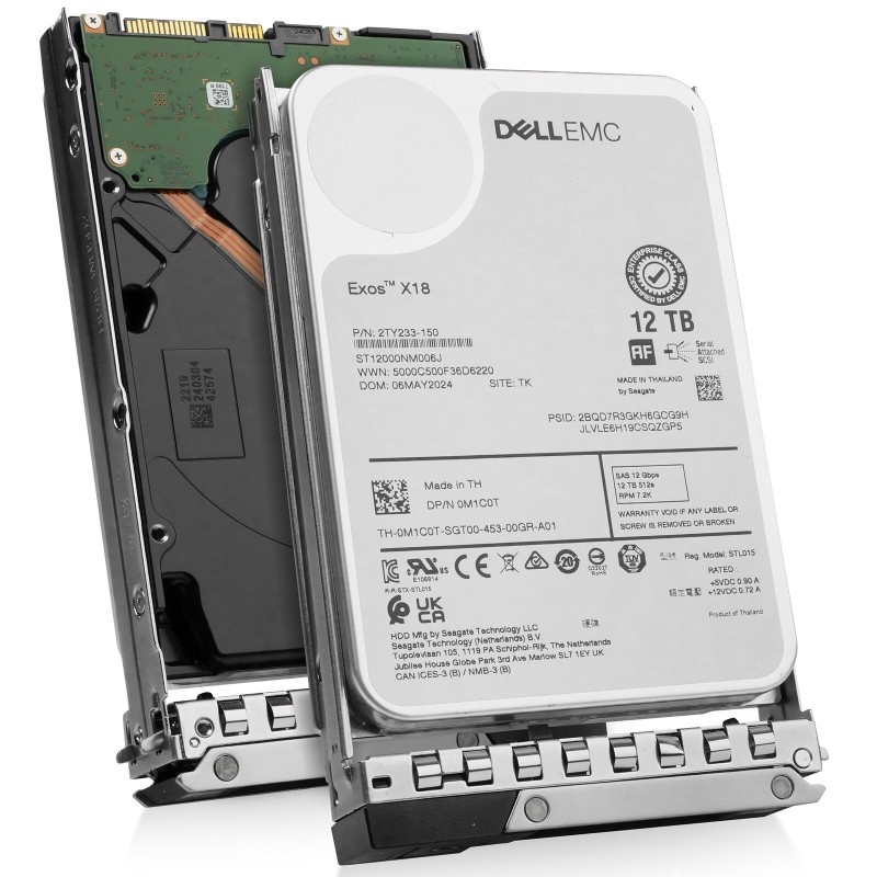 Dell 401-ABHX 12TB 7.2K SAS 3.5-Inch 12Gbps Hard Drive