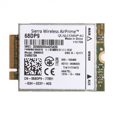 Wireless Modem 4G PCI-E M.2 Sierra Wireless Int. AirPrime; DW557