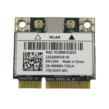 WiFi Card DW1504 802.11b/g/n Internal; Mini Latitude E6320 WiFi Card DW1504 802.11b/g/n Internal; Mini Latitude E6320