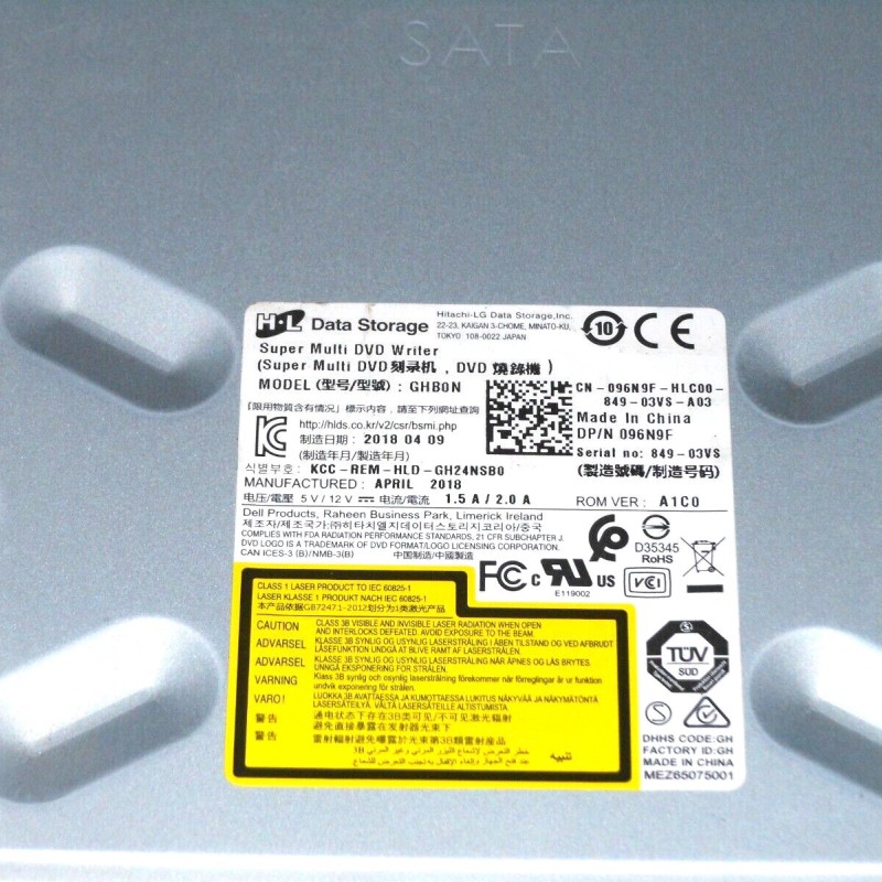 Dell 96N9F DVD+/-RW Drive 16x SATA Int. Full Height Black