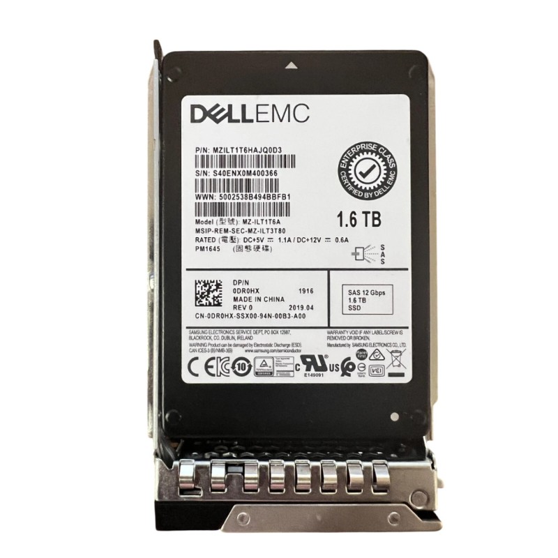 Dell DR0HX 1.6TB SSD SAS 2.5-Inch 12G MU PM1645