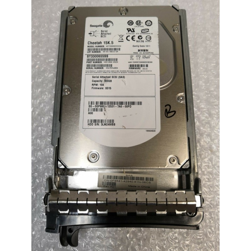 Dell GP880 300GB 15k RPM SP SAS 3.5-Inch HDD Hard Disk Drive