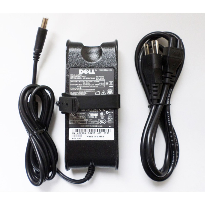 Dell K8WXN 19.5V 4.62A AC Adapter and Power Cord, Power Supply
