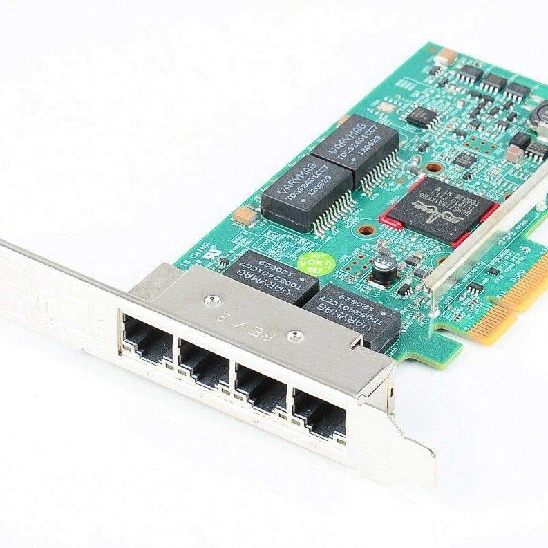 Dell KH08P 0KH08P Broadcom 95719A Quad-Port PCI-e Gigabit Ethernet Card