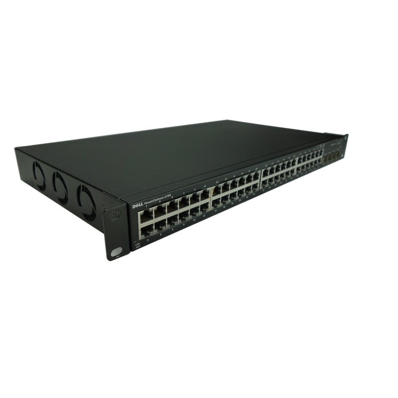 Dell POWERCONNECT-2748 PowerConnect 2748 48-Port 10/100/1000Base-T Gigabit Ethernet Switch with 4x SFP Combo Ports