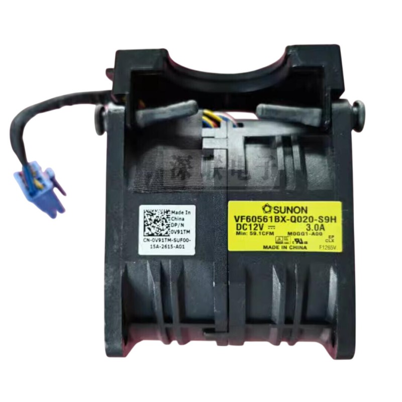 Dell V91TM Fan Assy, Dual, Vf60561bx-q020-s9h, 12v, 3.0a C6420