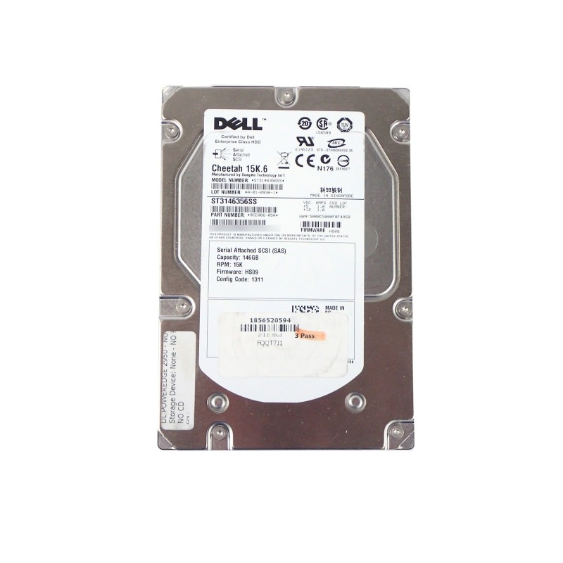 Dell XX518 146GB 3.5 15K RPM SAS Hard Drive HDD (Seagate)