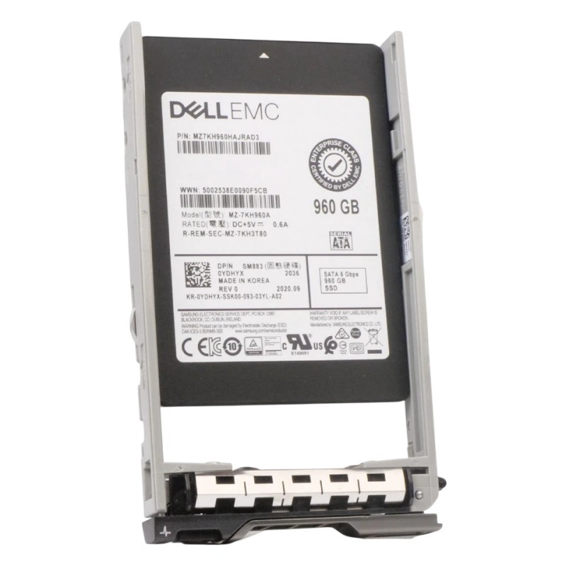 Dell YDHYX 960GB SSD SATA 2.5 6g Mu Mlc Mz7km960hahp-000d3 / Mz-7km960