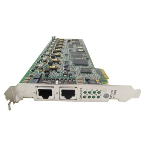 Dialogic 901-007-12 Brooktrout TR1034+E8-8L-R 8-Channel Analog V.34 Fax PCIe PC Card