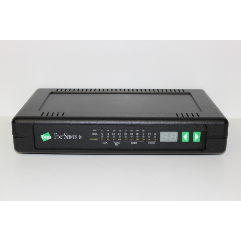 Digi 50000260 PortServer 16-Port Terminal Server with AC Adapter / Power Supply