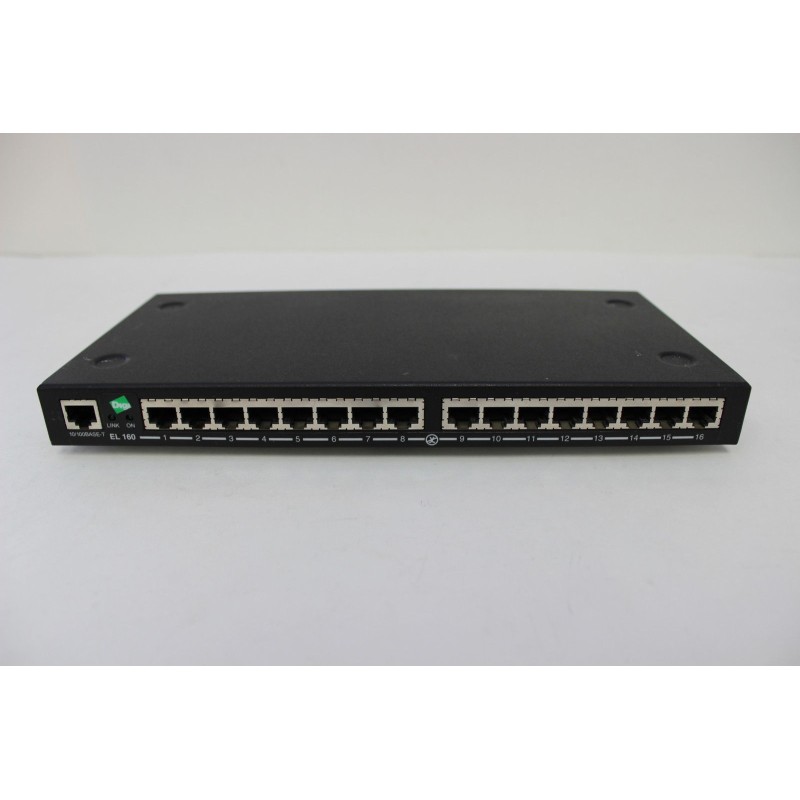 Digi 70001427 Etherlite 160 16-Port RJ-45 Terminal Server, With Power Supply (Not Pictured)