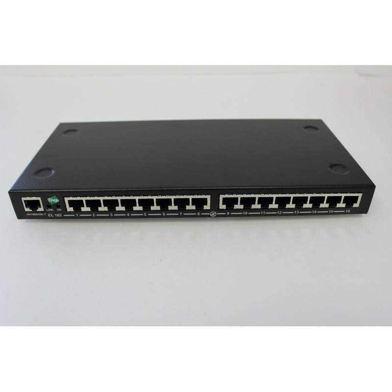 Digi 70001529 Etherlite 162 16-Port EIA422 / EIA232 RJ-45 Serial to Ethernet Terminal Server