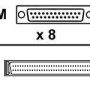 8-Port DB25-Male DTE Fan Out Cable Box for Acceleport XP