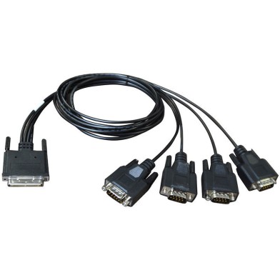 Digi 76000528 4-Port DB9 Male Fan-Out Cable for Acceleport XP Digi 76000528 4-Port DB9 Male Fan-Out Cable for Acceleport XP