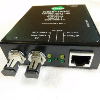 140 Ethernet MMF ST to RJ45 Media Converter with Power Supply 140 Ethernet MMF ST to RJ45 Media Converter with Power Supply