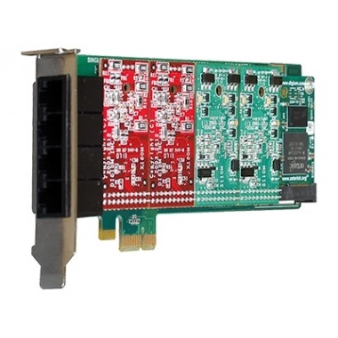 A4B06F 4 FXS Port PCIe Card with Echo Cancellation