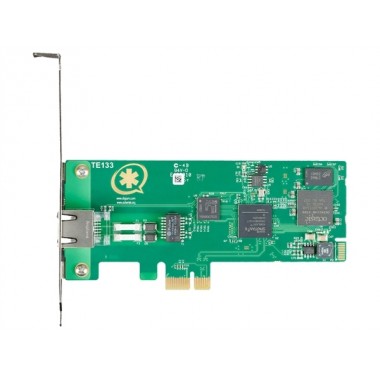 TE133F Single Port T1 PCIe Card with Echo Cancellation