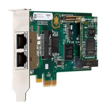 TE235F 2-Port T1/E1/PRO PCIe Card