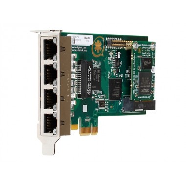 TE435BF 4-Port T1 PCIe Card with Echo Cancellation