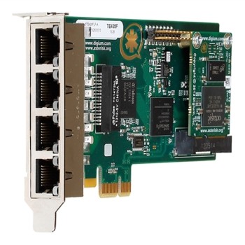 TE435F 4-Port T1 PCIe Card