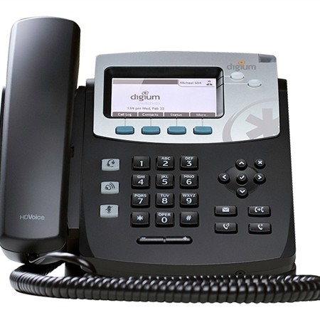 Digium 1TELD045LF D45 2-Line Gigabit IP Phone