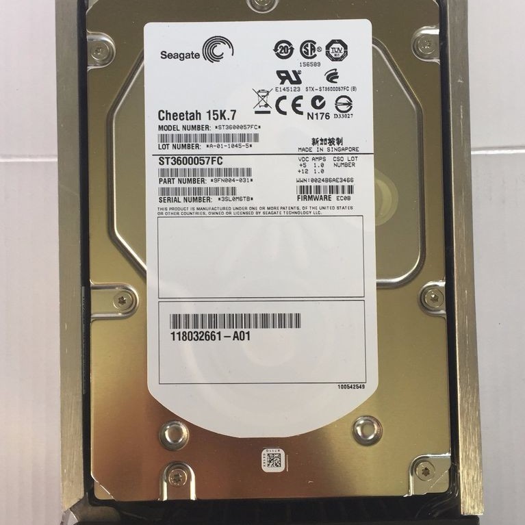 EMC 005048952 CX-4G15-600 600GB 15K FC Hard Disk Drive