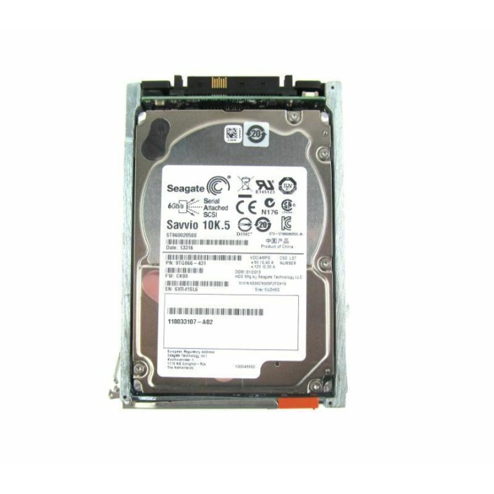EMC 005050282 VNX 600GB SAS 10k 2.5-Inch Hard Drive V3-2S10-600 V4-2S10-600 VX-2S10