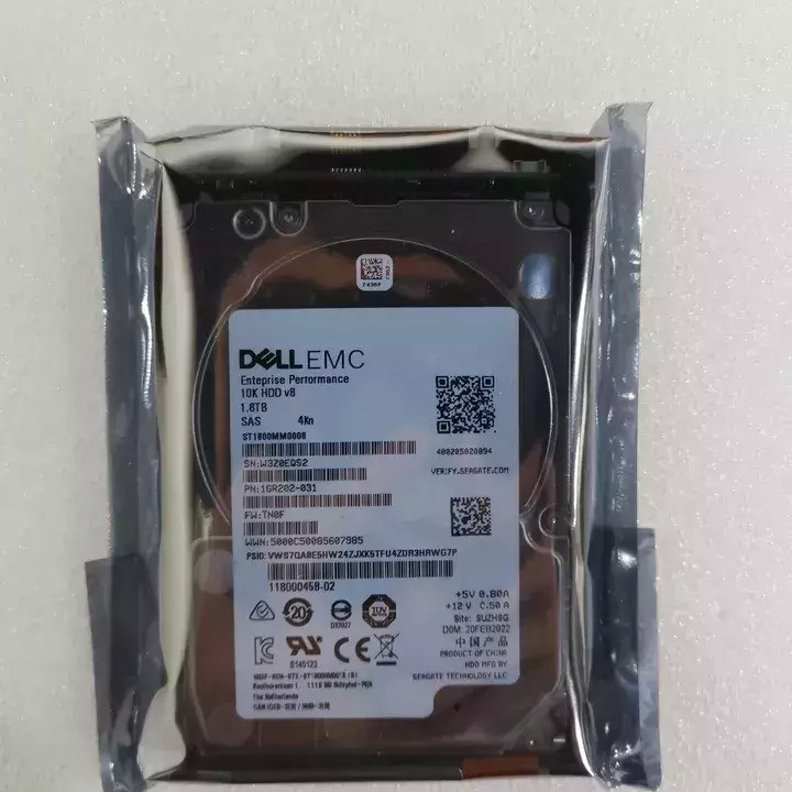 EMC 005051636 Unity 1.8TB 10K 12GBps 2.5 SAS HDD 005051633 D3-2S10-1800