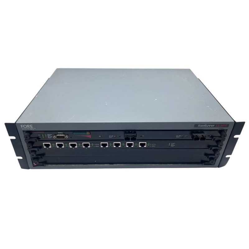 Fore Systems ES-3810 ForeRunner ES-3810 Chassis / Switch with Dual AC Power Supply Fore Systems ES-3810 ForeRunner ES-3810 Chassis / Switch with Dual AC Power Supply