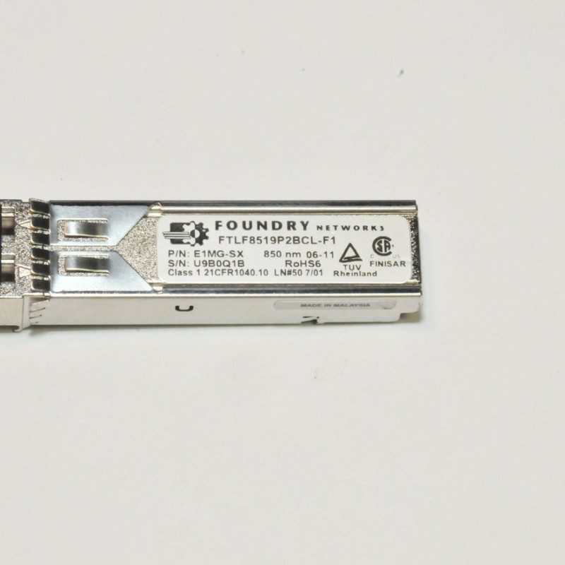 Foundry Networks E1MG-SX 1000Base-SX Mini-GBIC, MM, LC Optical Transceiver