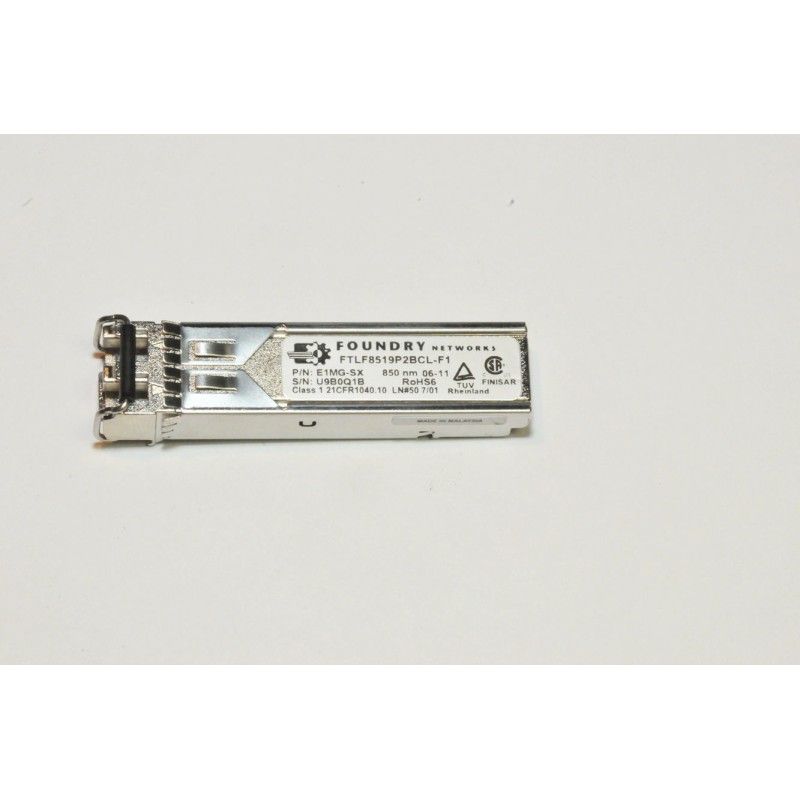Foundry Networks E1MG-SX 1000Base-SX Mini-GBIC, MM, LC Optical Transceiver
