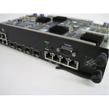 24-Port 10/100Base-TX (RJ45) & with 4-Port 1000Base-X (Mini-GBIC) or 4-Port 1000Base-T (RJ45) Rate limiting enabled FastIron JetCore Management Module