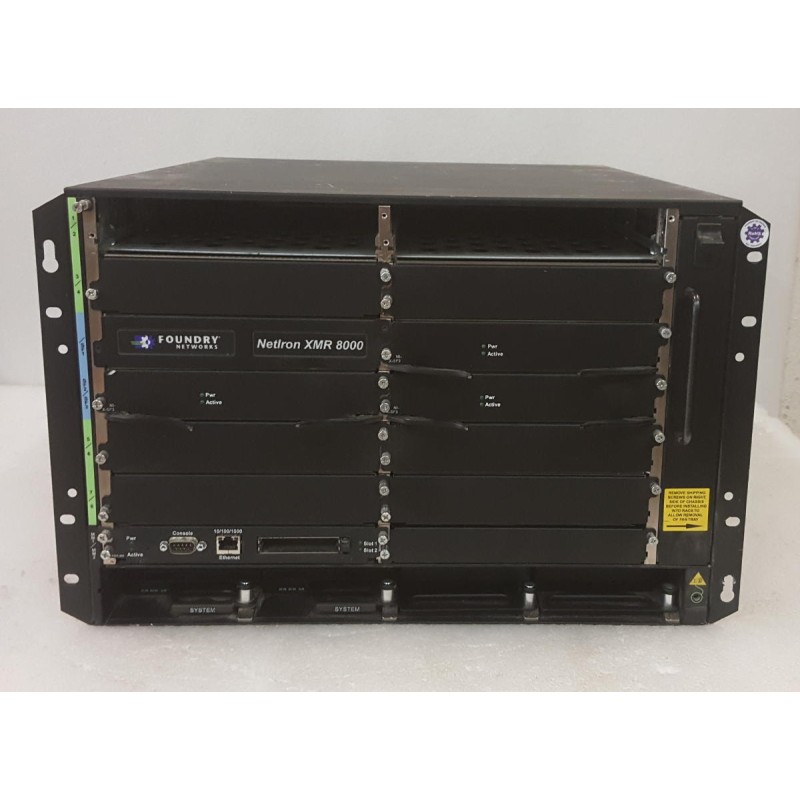 Foundry Networks NI-XMR-8-AC 8 Slot NetIron XMR 8000 AC System Foundry Networks NI-XMR-8-AC 8 Slot NetIron XMR 8000 AC System