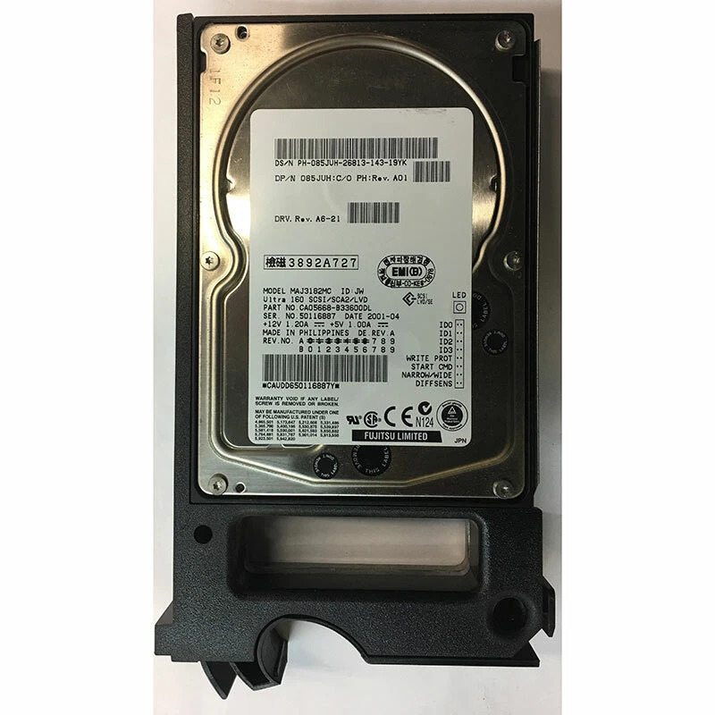 Fujitsu CA05668-B33600DL Hard Drive 18.2GB 10k RPM SCSI 3.5-Inch Hard Disk Drive 80-Pin