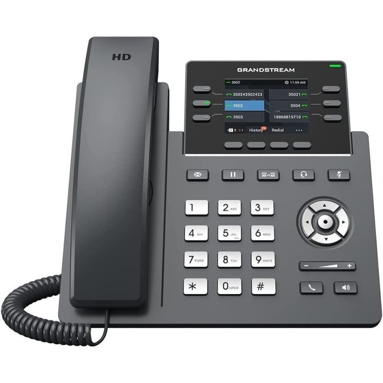 Grandstream GRP2613 3-Line Gigabit IP Phone, PoE, VoIP