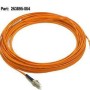Fiber-optic Short Wave Multimode Interface Cable - 50um core, 125um cladding - LC Connectors - 15-Meter (49ft) long