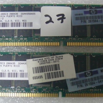 1GB 2x 512MB PC2100 Memory Kit HP ProLiant
