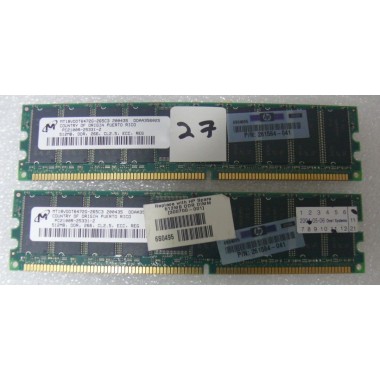 1GB 2x 512MB PC2100 Memory Kit HP ProLiant