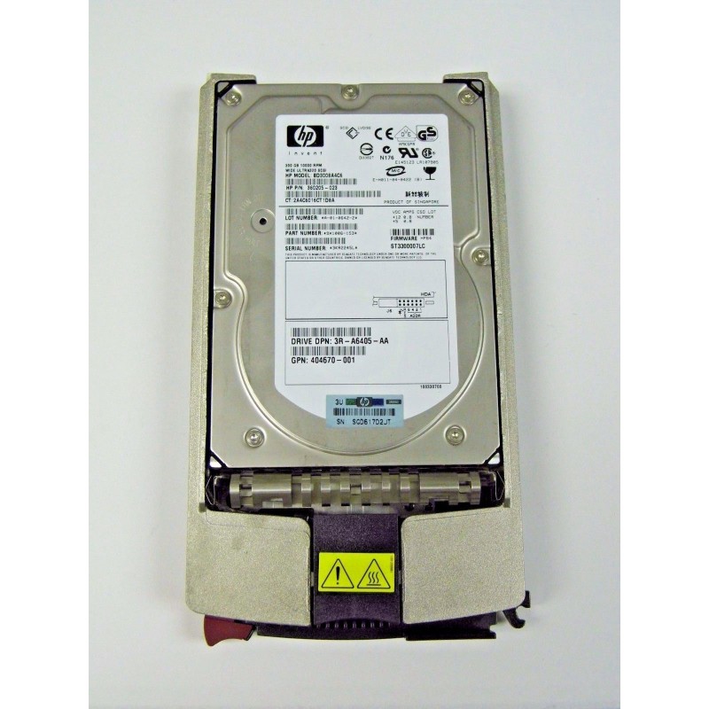HP 404701-001 Ultra320 SCSI HDD Hard Disk Drive - 10000 RPM - Hot Pluggable