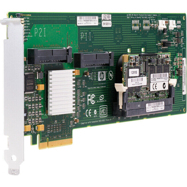 HP 411508-B21 Smart Array E200 SAS RAID Controller, Serial Attached SCSI (SAS), Serial ATA/150 - PCI Express x4