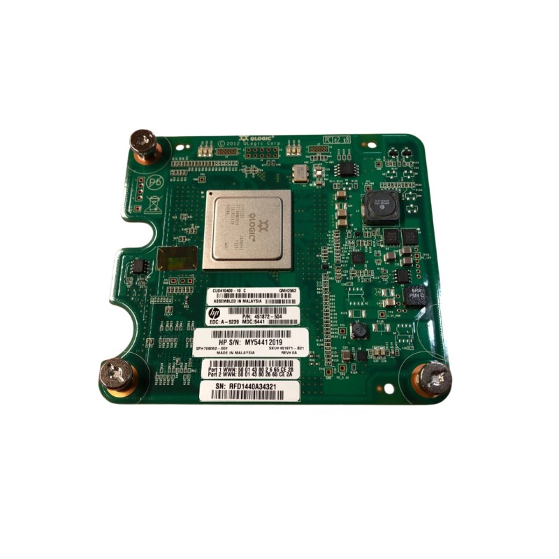 HP 451871-B21 HP BLC Qlogic QMH2562 8GB FC HBA Option Fibre Channel Host Bus Adapter