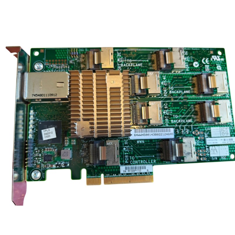 HP 487738-001 24-Port PCI-E 3GB SAS Standard Profile Expander RAID Card