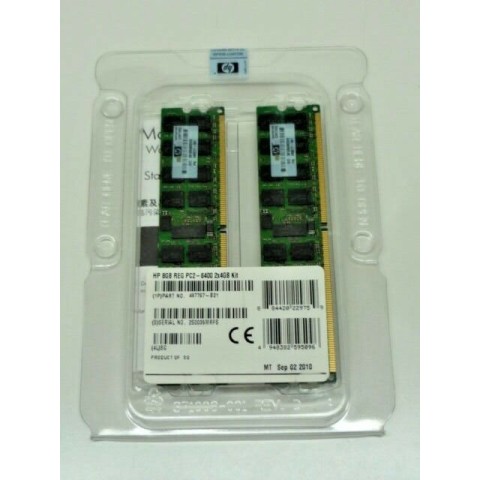 HP 497767-B21 8GB (2 x 4GB) PC2-6400 Memory Kit 501158-001