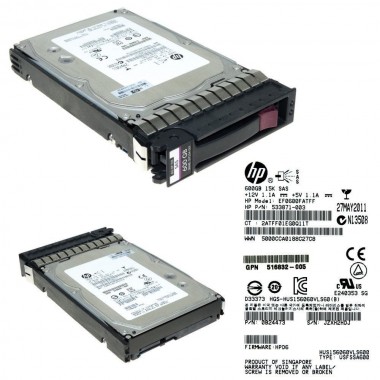 600GB SAS 15K DP 6G 3.5-Inch LFF HDD Enterprise Hard Disk Drive