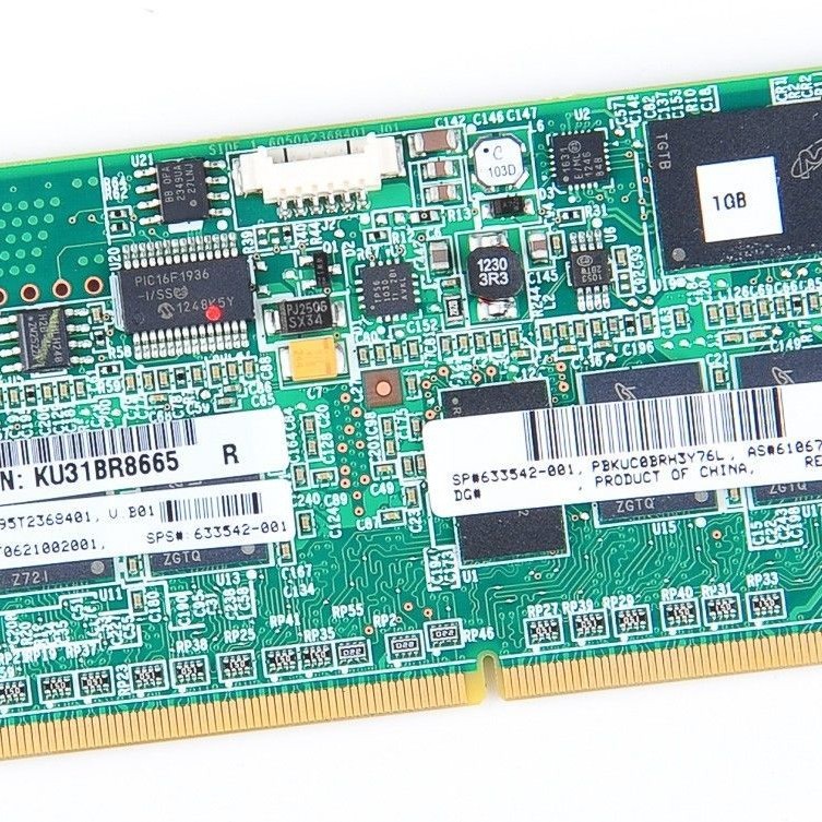 HP 633542-001 1GB flash backed write cache (FBWC) Memory Module, 72-bit wide