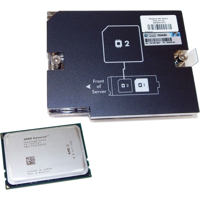HP 634970-B21 AMD Opteron Processor Kit, BL465c Gen8 6276 2.3GHz 16-Cores