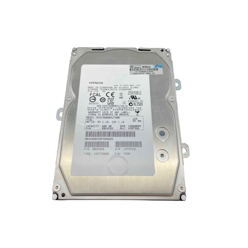 HP 640849-001 600GB 15K RPM 4 Gbps 3.5-Inch FC Hard Disk Drive