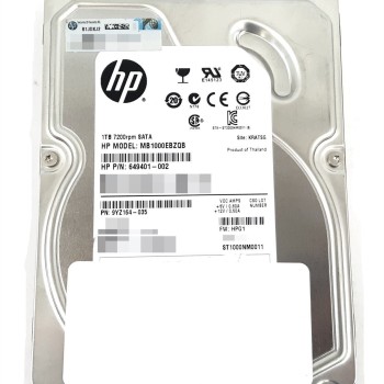 1TB Hot-Plug Serial ATA (SATA) Hard Disk Drive 3G 7.2K 3.5-inch LFF HDD